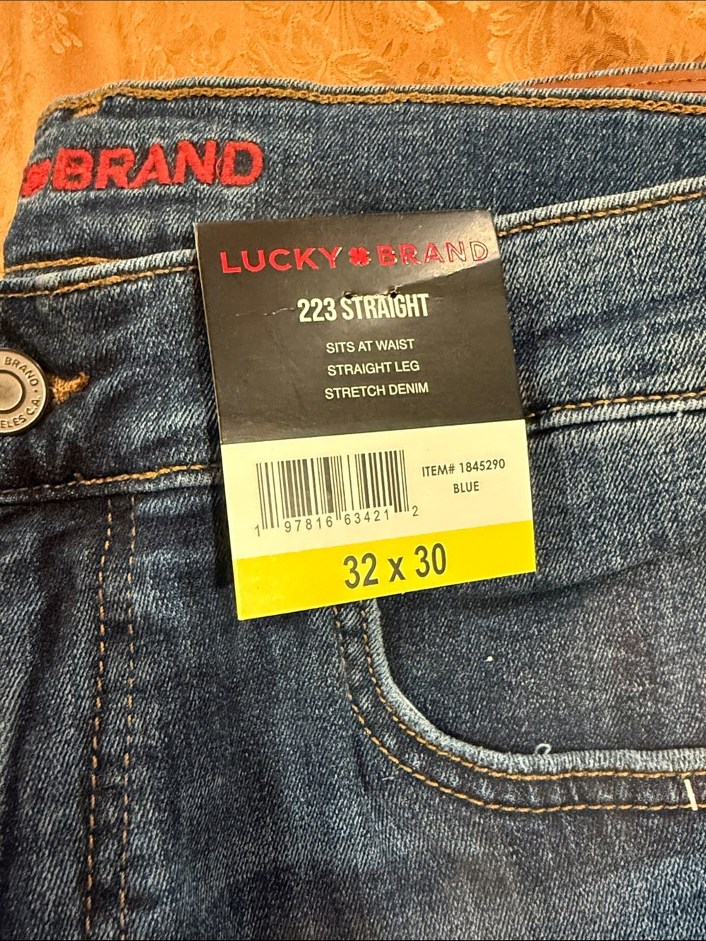 Lucky Brand Men's 223 Straight Dark Blue Jeans